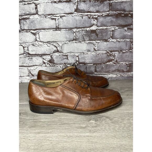 Pronto Uomo Brown Leather Split Toe Lace Oxford Dress Shoes Men Sz 10.5M US/44EU - Picture 3 of 16